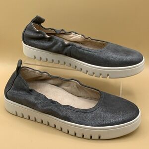 Vionic Uptown Ballet Women's Slip On Shoes Polluted Silver Comfort - Size 8